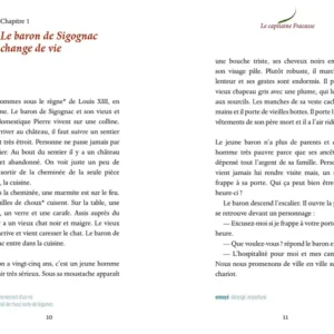 Le capitaine Fracasse - Lecture graduée FLE - A1 - Pages 10-11