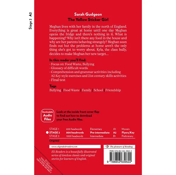 The yellow sticker girl lecture anglais verso